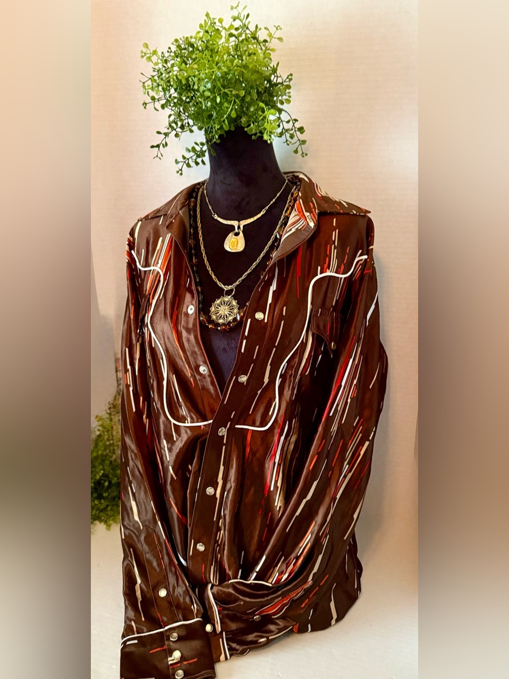 H Bar C Ranchwear Permanent Press Long Tail, vintage 1970s